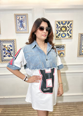 Denim Tunic Hybrid 8 (White)