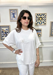 Violin Muse Baggy T-Shirt (Ivory)