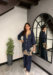 Navy Noor Kurta Set