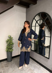 Navy Noor Kurta Set