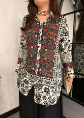 Paisley B&W Crepe Co-ord Set