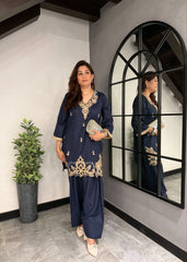 Navy Noor Kurta Set