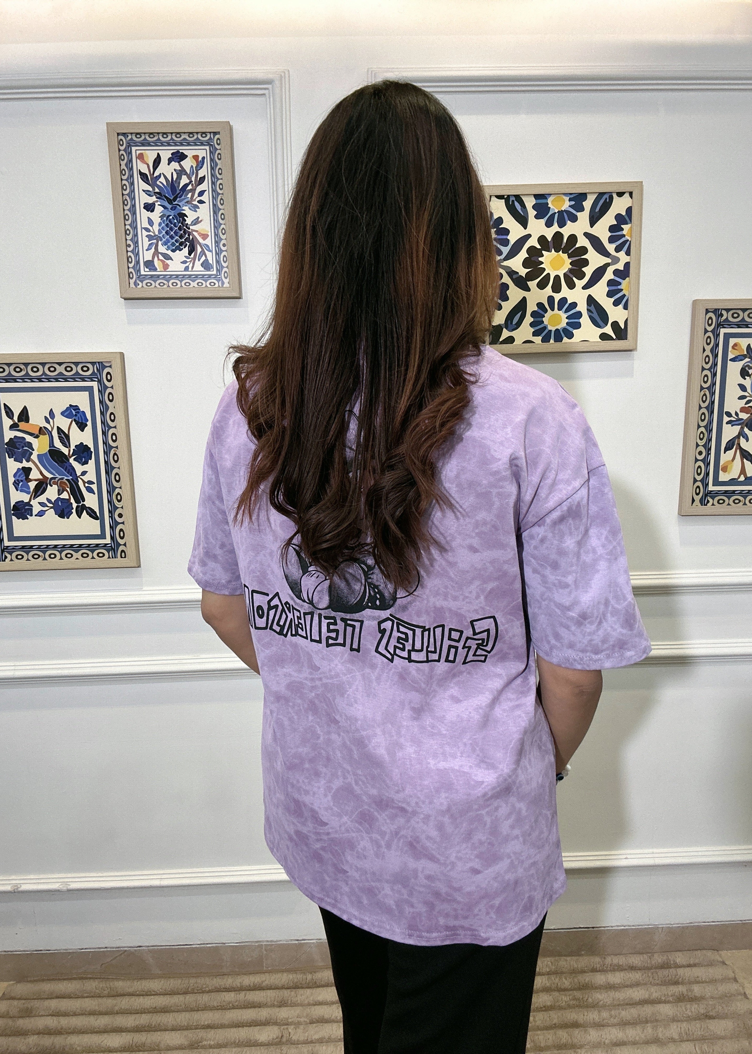 Vintage Wash Minnie Graphic-Tee (Purple)