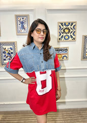 Denim Tunic Hybrid 8 (Red)