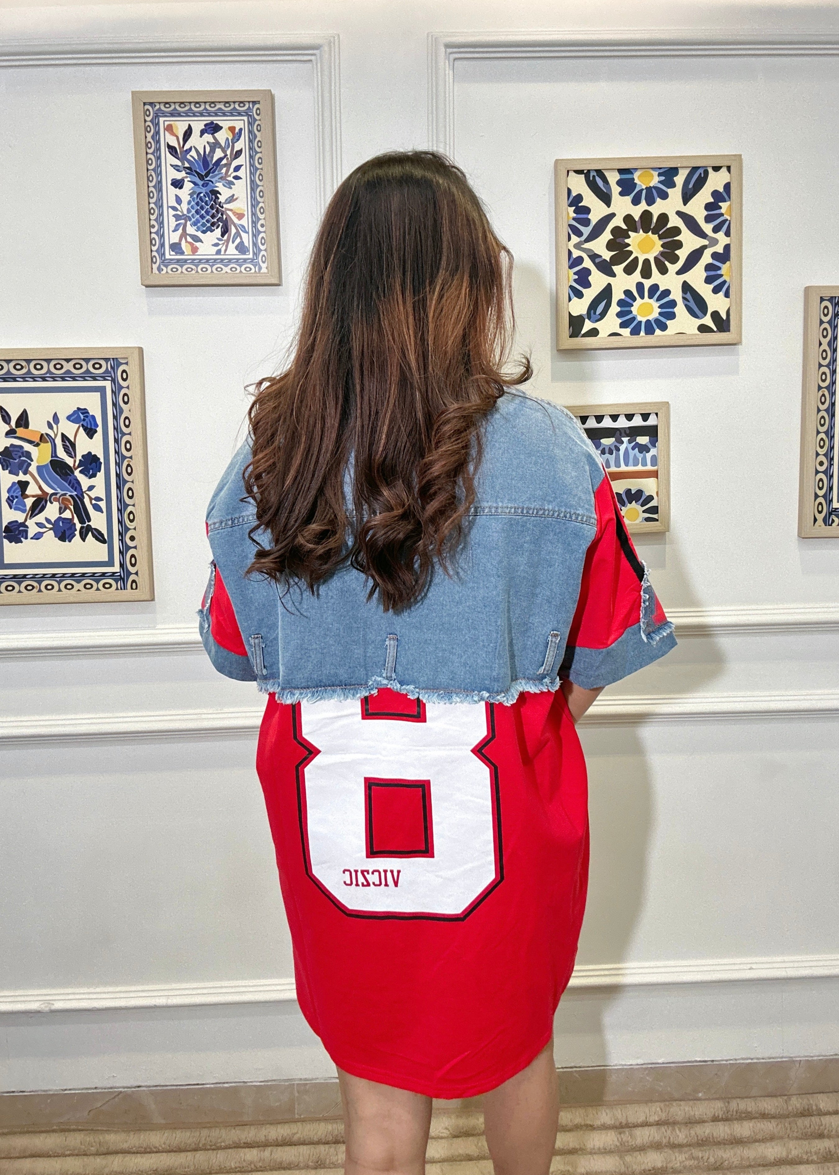 Denim Tunic Hybrid 8 (Red)