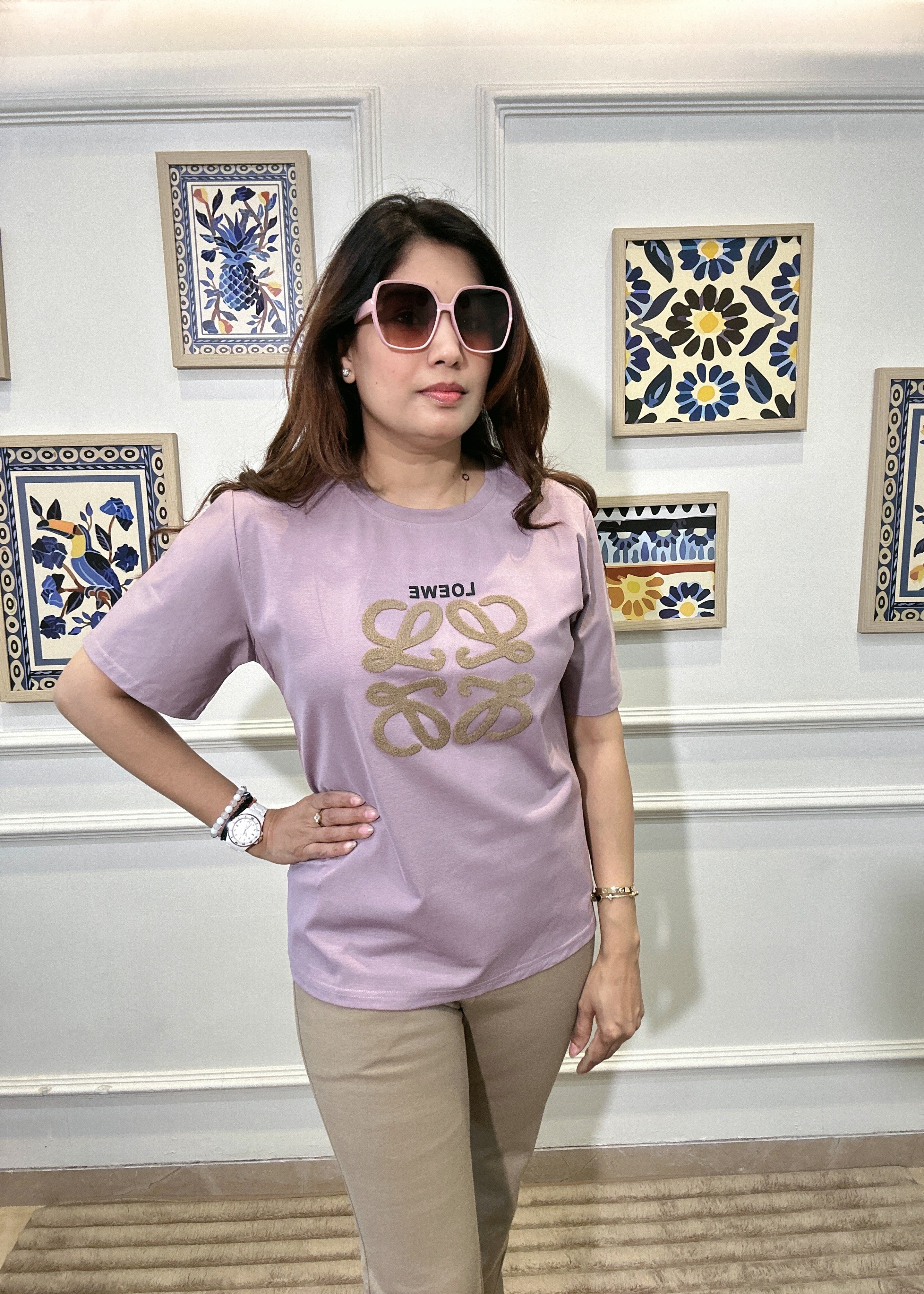 Loewe Trendy T-Shirt (Mauve)