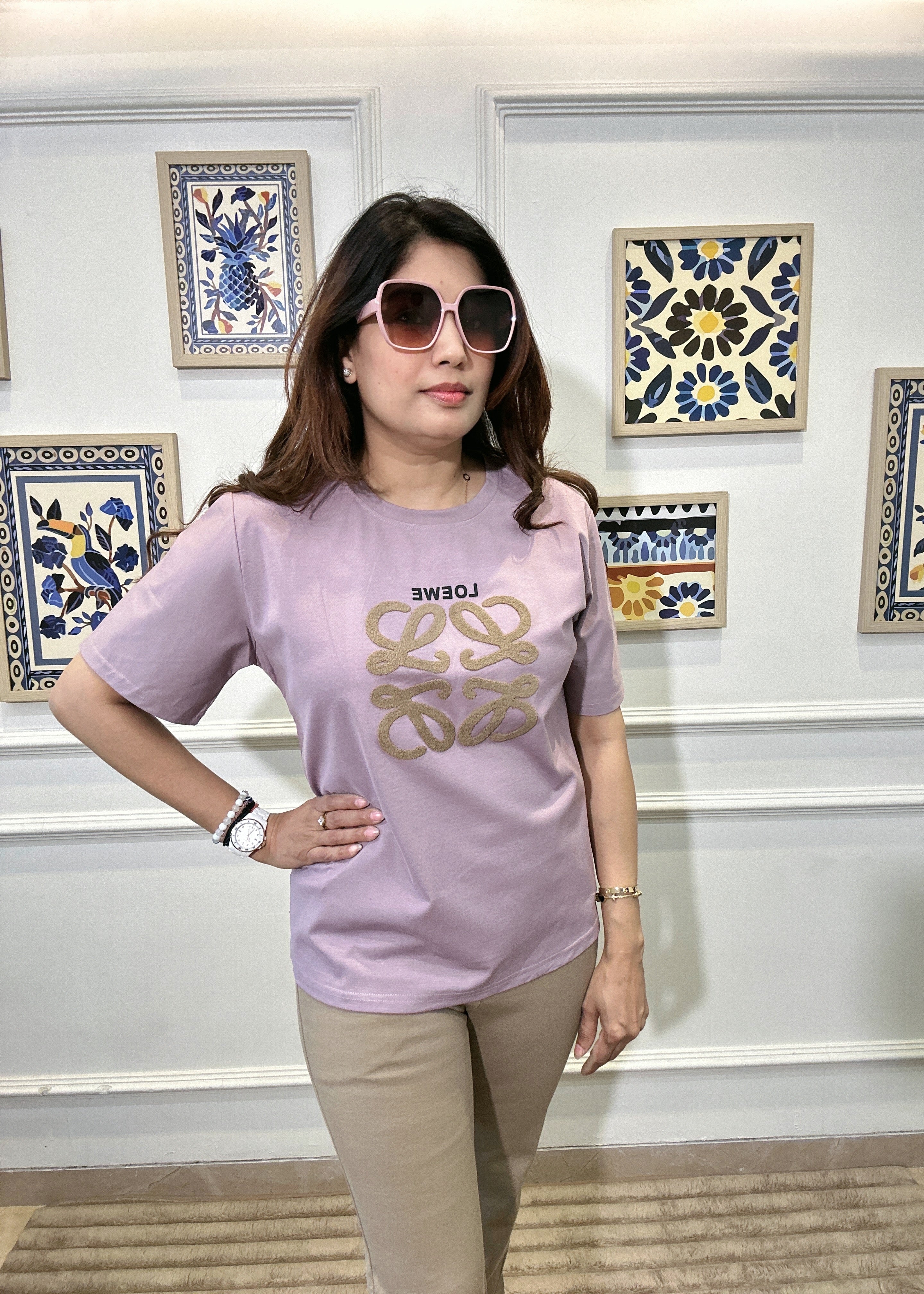 Loewe Trendy T-Shirt (Mauve)