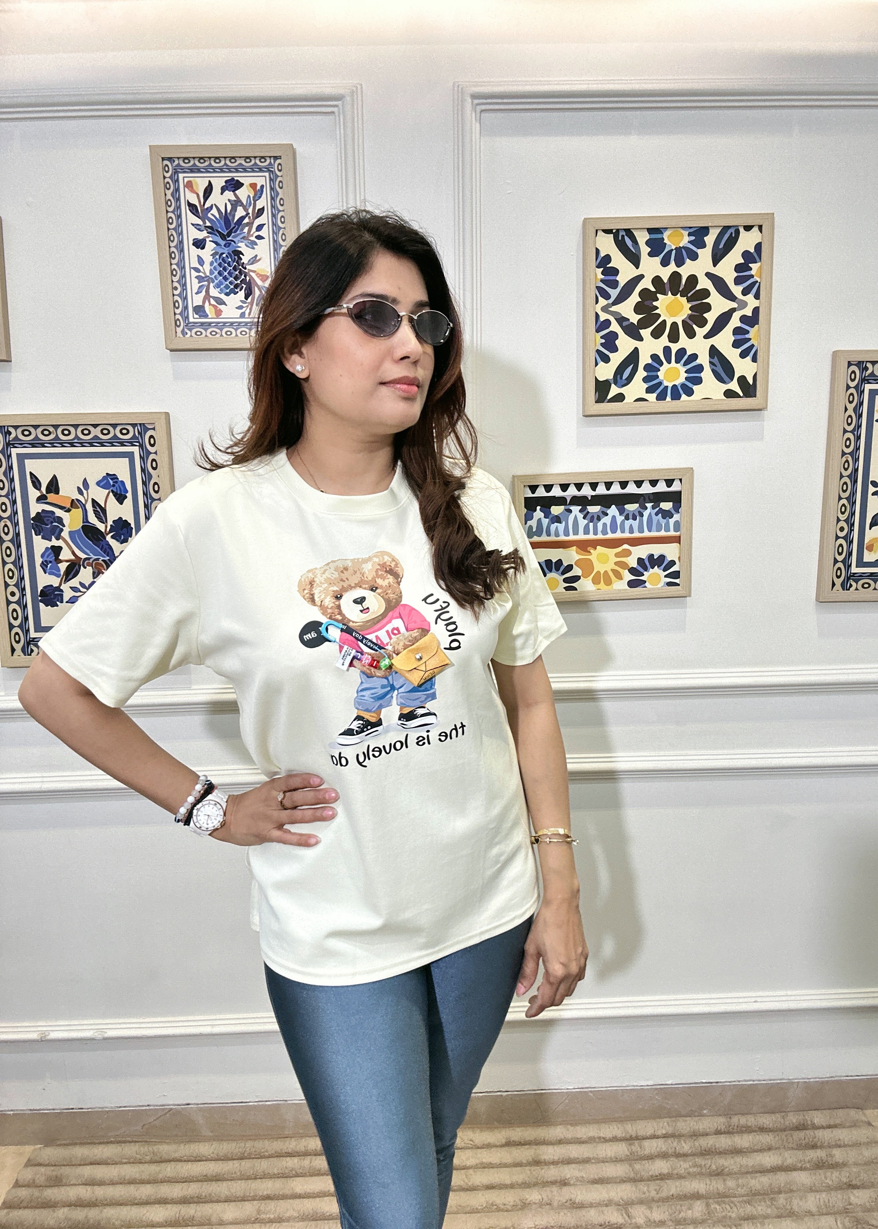 Teddy Graphic T-Shirt (Ivory)