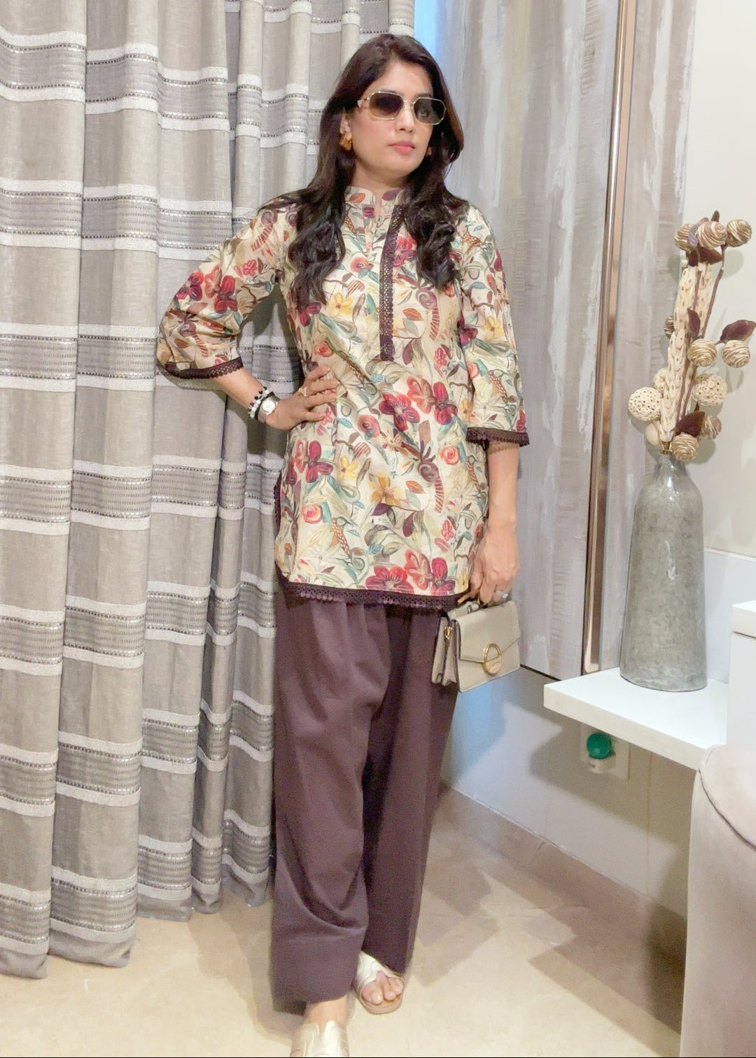 Farshi Set Digital Beige & Mocha