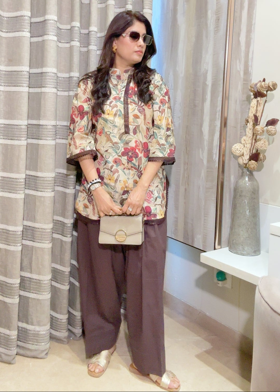 Farshi Set Digital Beige & Mocha