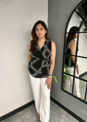 The MONACO Geometric top (Black)