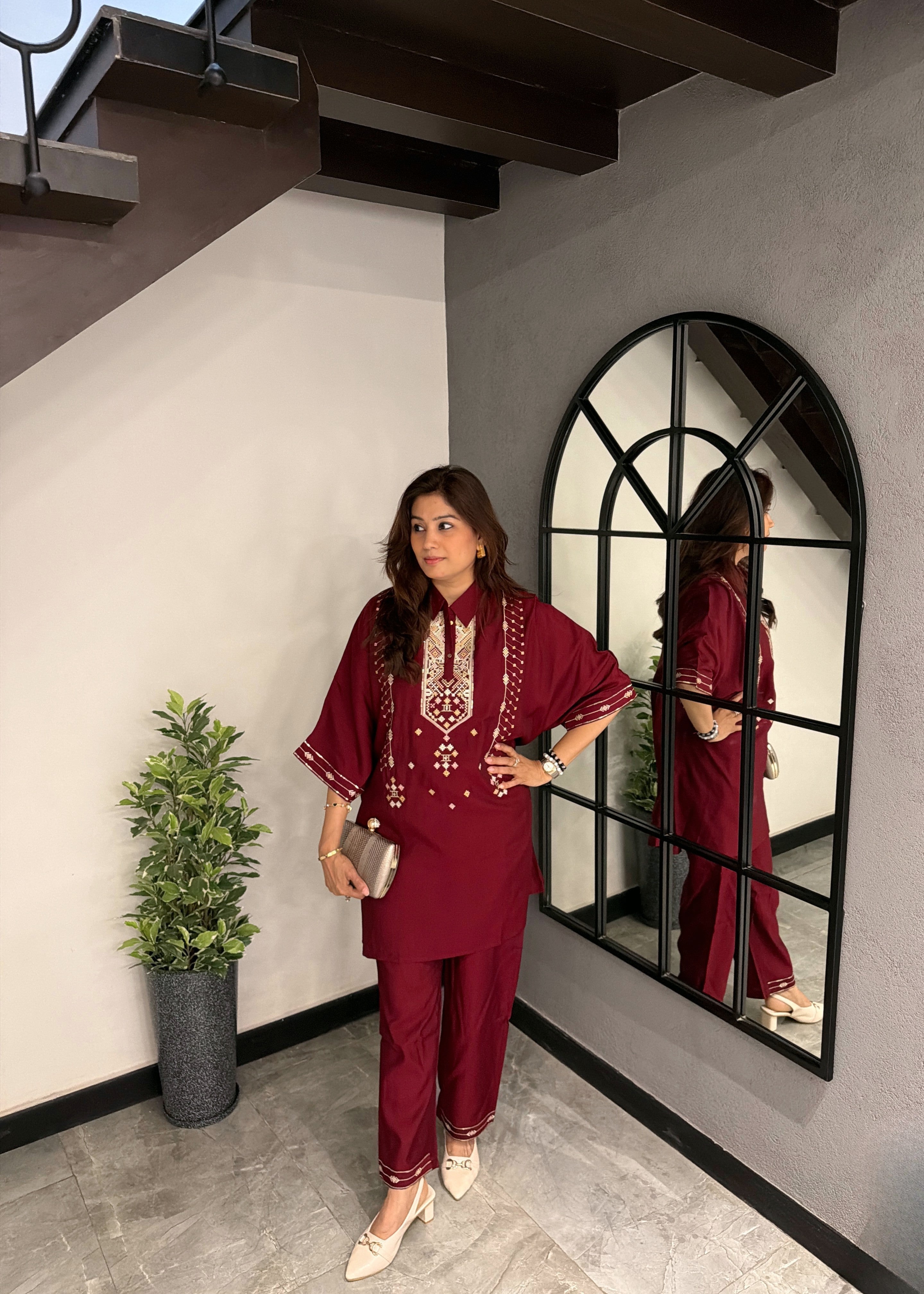Crimson Grace Co-ord Set