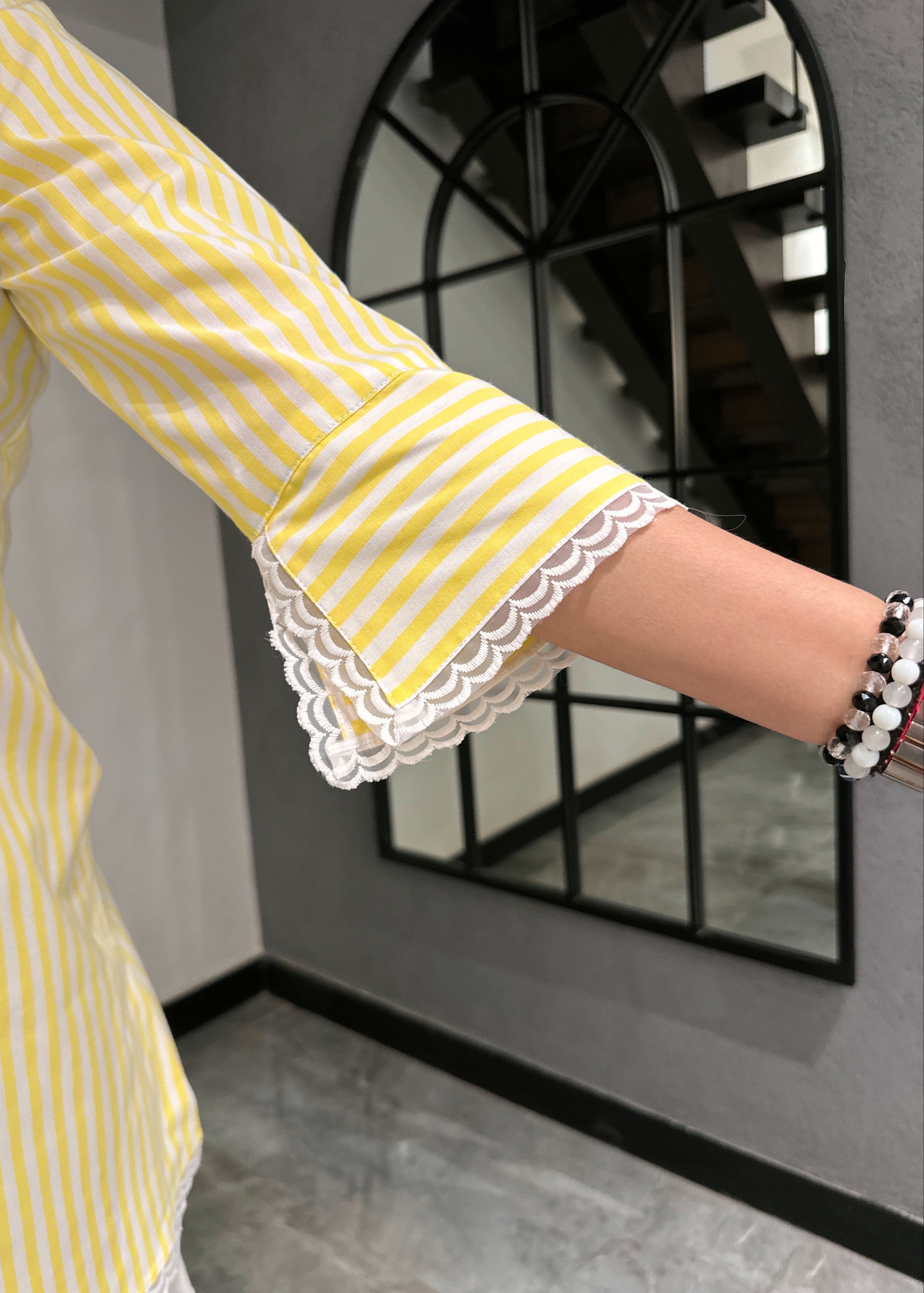 Sunshine Strip Kurta Set